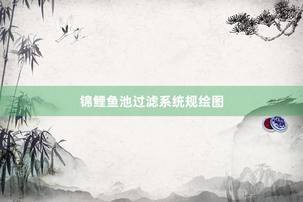 锦鲤鱼池过滤系统规绘图
